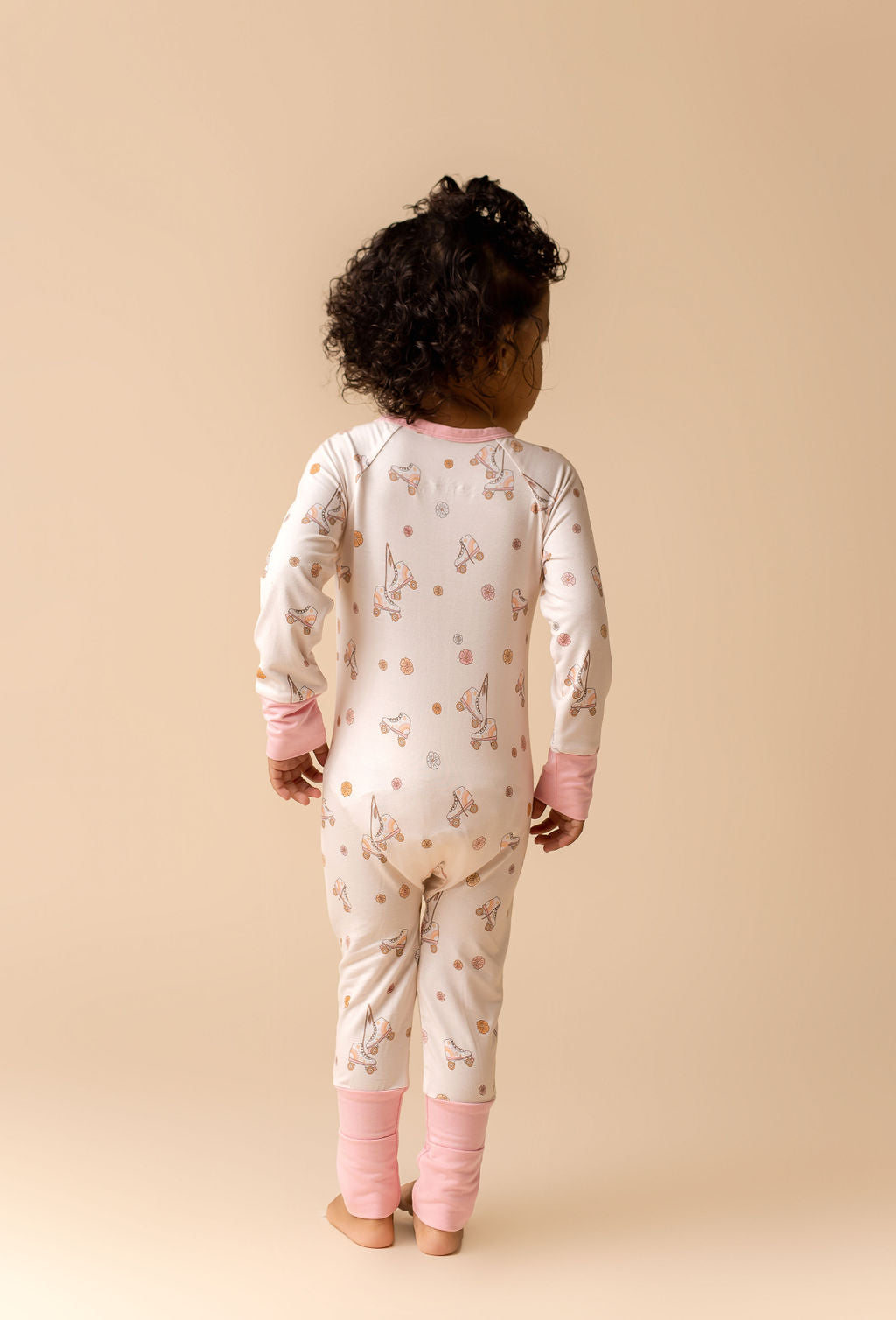 Roller Skates Zipper Romper.