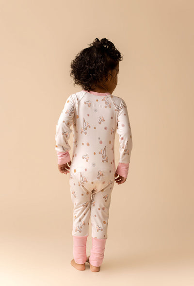 Roller Skates Zipper Romper.